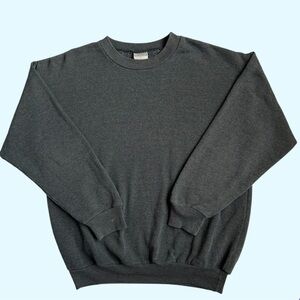 Vintage 90s Toboggan Blank Crewneck Grey Small